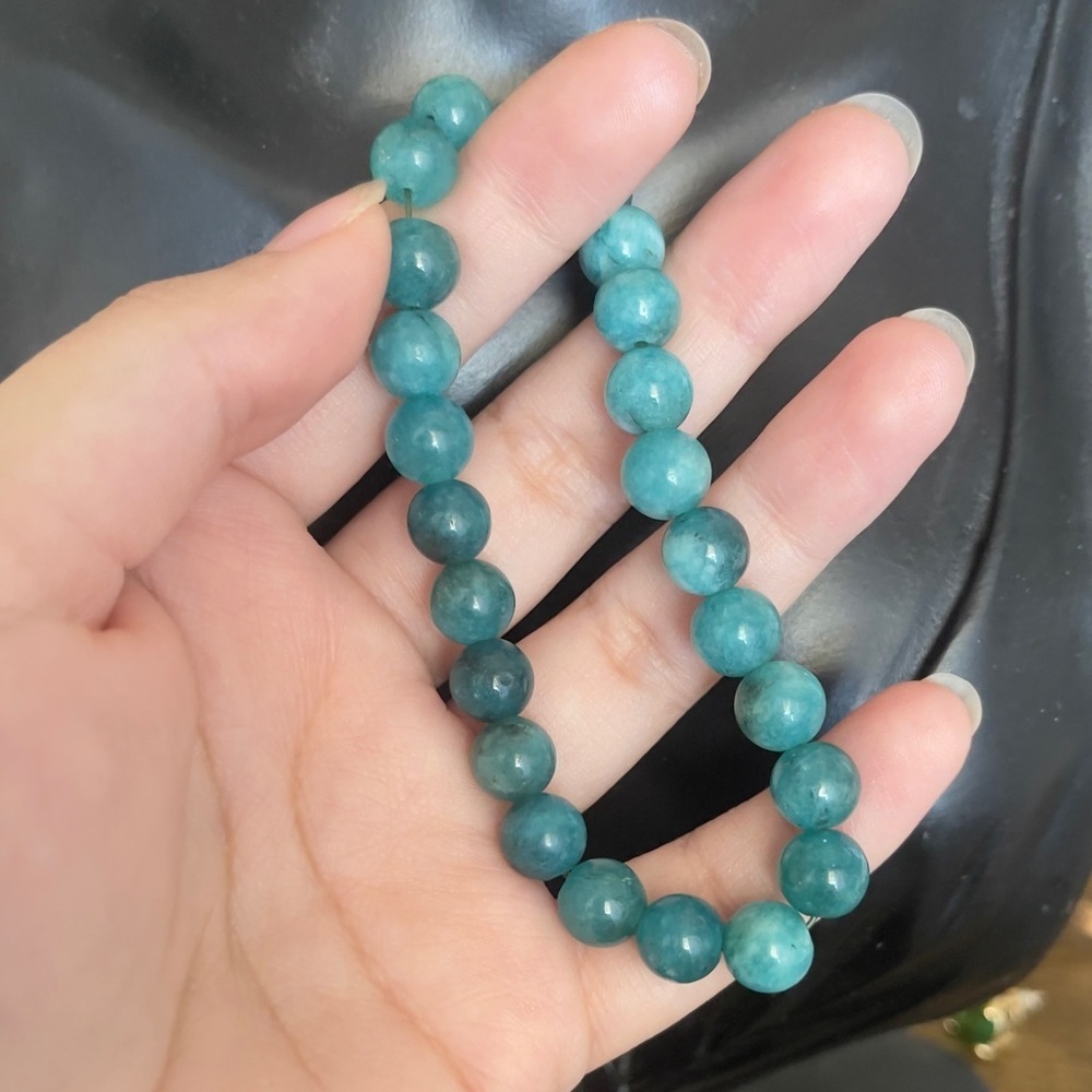 Amazonite Beaded Adjustable Bracelet - image 1